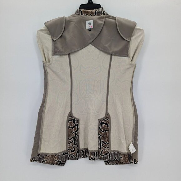 CAbi Blazer Women Size 2 Snake Print Double Breasted Business Casual Office Edgy - Picture 4 of 11